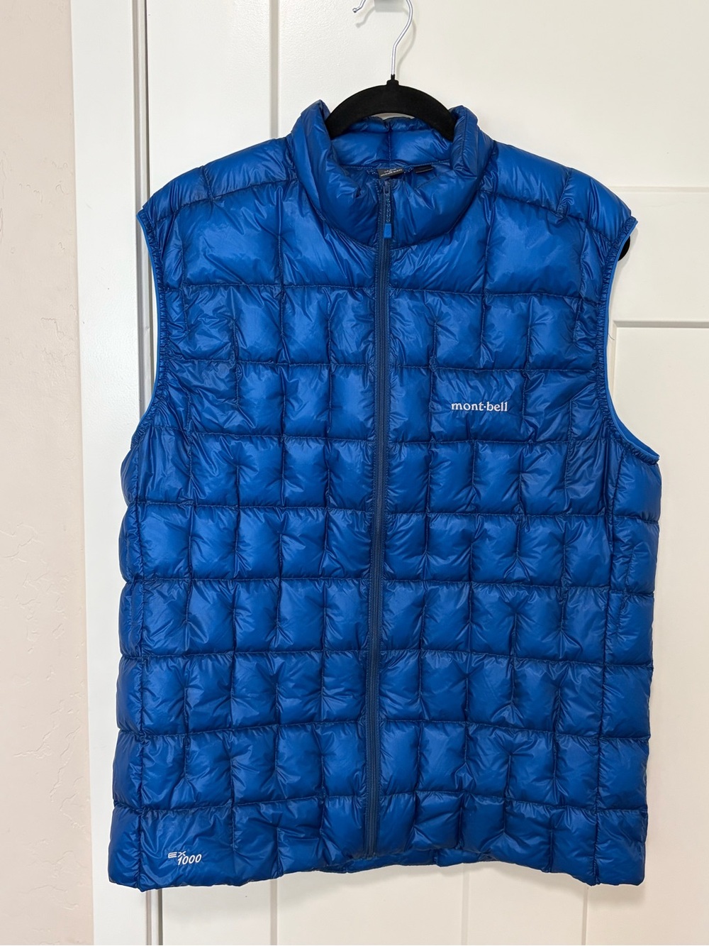 Montbell Plasma 1000 Down Vest Men's Primary Blue Size L